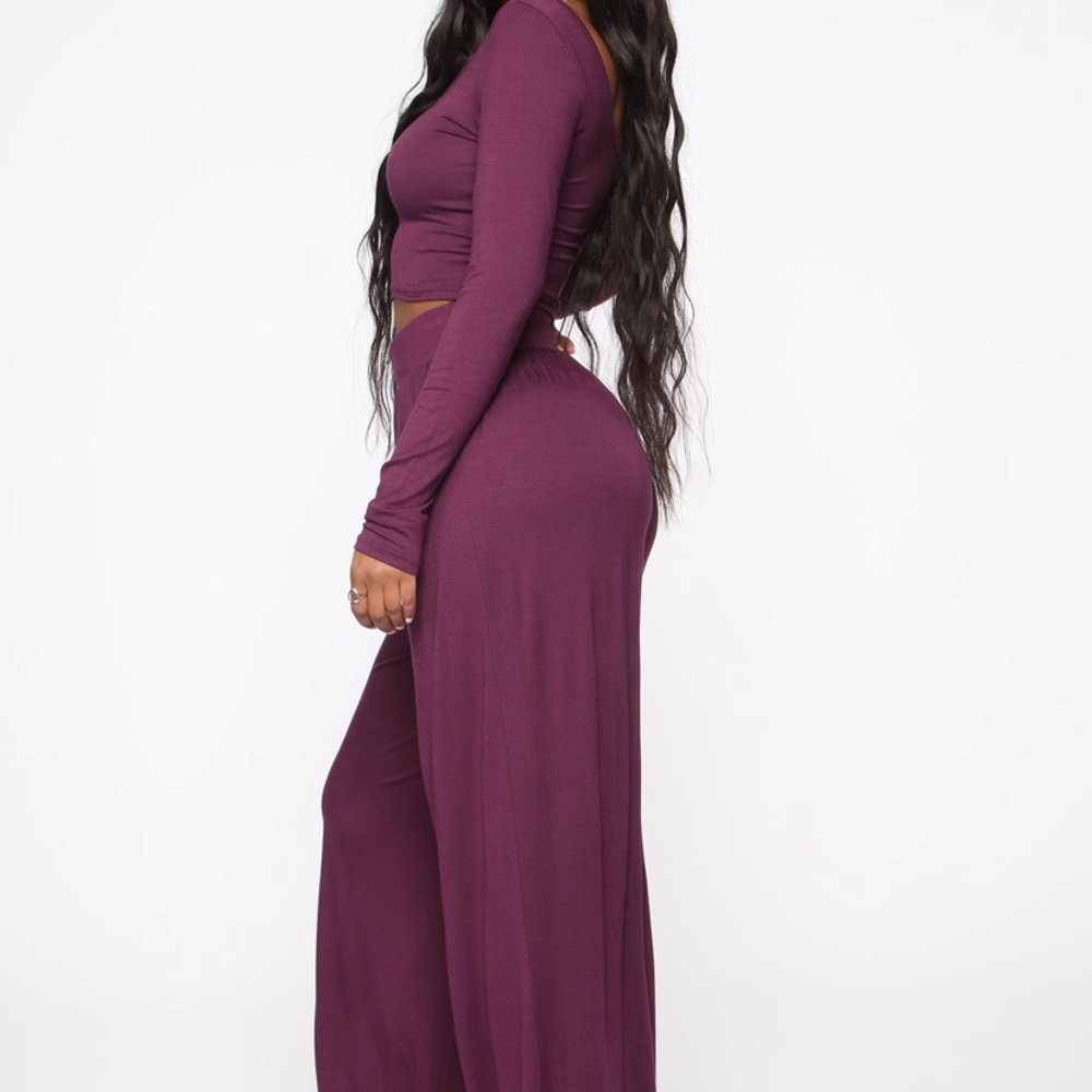 Burgundy two-piece set